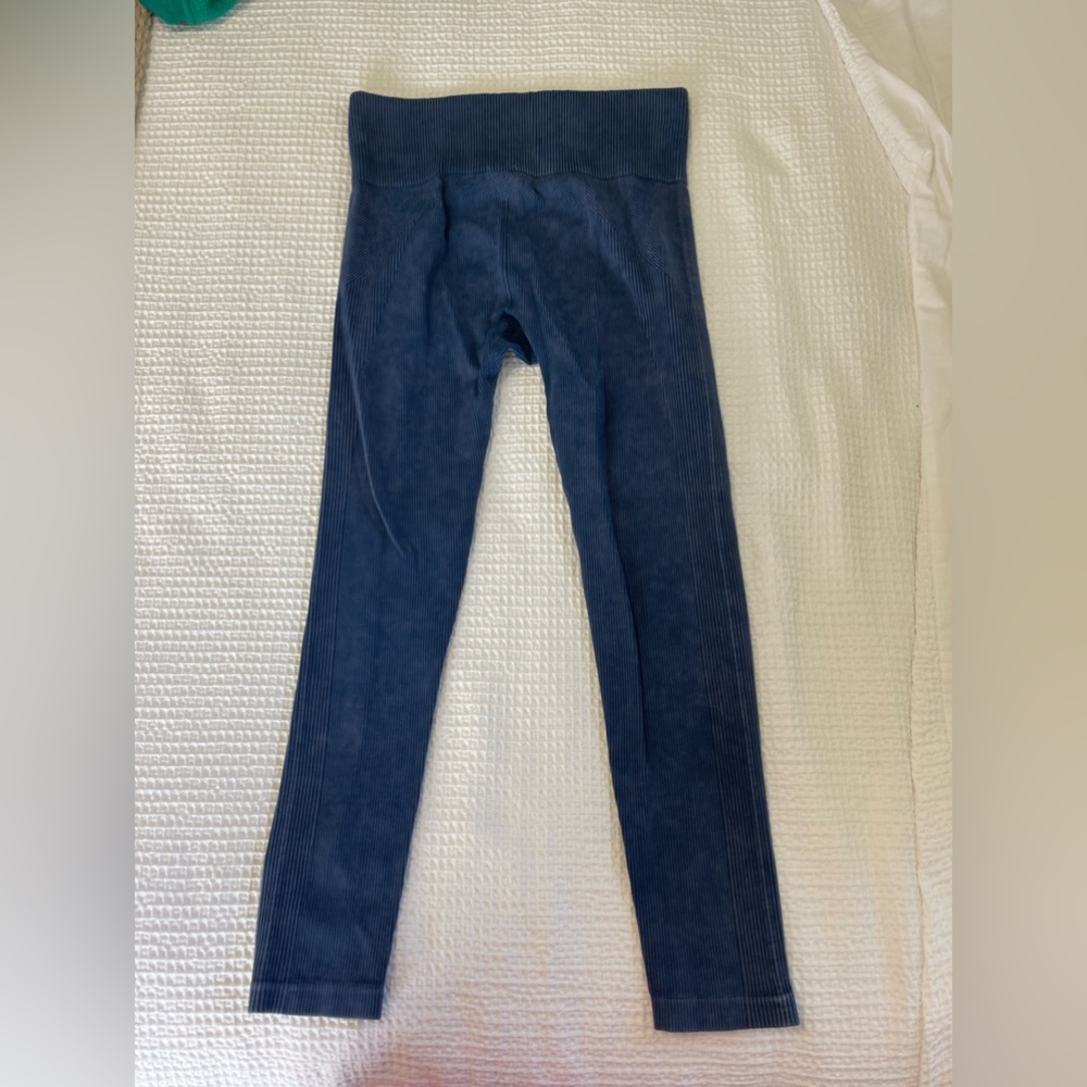 Joy lab blue ribbed leggings